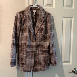 Multi plaid blazer